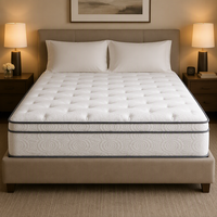 Matelas hybride moderne à ressorts ensachés et mousse à mémoire de forme Sleep Well, épaisseur moyenne >30cm, soulagement des douleurs dorsales, mobilier de maison, garantie 10 ans