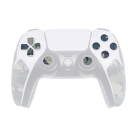 Camo D-pad Action Bouton Thumbstick Performance Grips pour PS5 Controller Handle Silicone Non-slip Grip Amovible Pad Protector