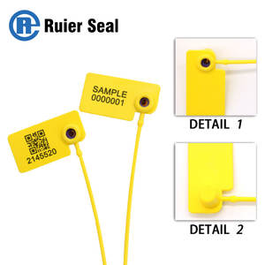 REP505 Segel Plastik Sekali Pakai Anti-Pemalsuan Strip Penyegel >200N Kekuatan Tarik Panjang 190mm untuk Sepatu Pakaian - Product Image 2