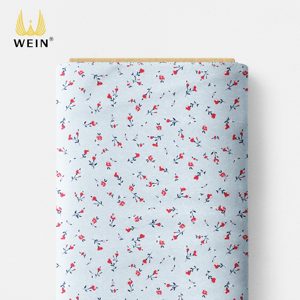 C180 Baumwoll-Popeline mit Drucken in Sanftem Hellblau mit Feinen Blumen, Weich und Luftig für Elegante Damenkleider - Product Image 6