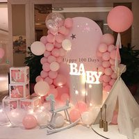Ballons de fête rose Pastel 5 pouces 100 pièces Mini Macaron rose ballons en Latex pour anniversaire mariage décorations de Baby Shower