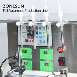 ZONESUN ZS-FAL180C5 אוטומטי תרסיס בקבוק כימי נוזלי מילוי מכסת תיוג מכונה קו עם רטט קערה - Product Image 2