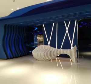 Sang Trọng Cá Hình Chất Lượng Cao Văn Phòng Công Ty Phía Trước Quầy Bảng Khách Sạn Quầy Bar Bàn Tiếp Tân - Product Image 4