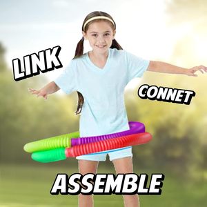 ของเล่นท่อพลาสติกลูกฟูกหลากสีบรรเทาความเครียดเพื่อการศึกษา - Product Image 4