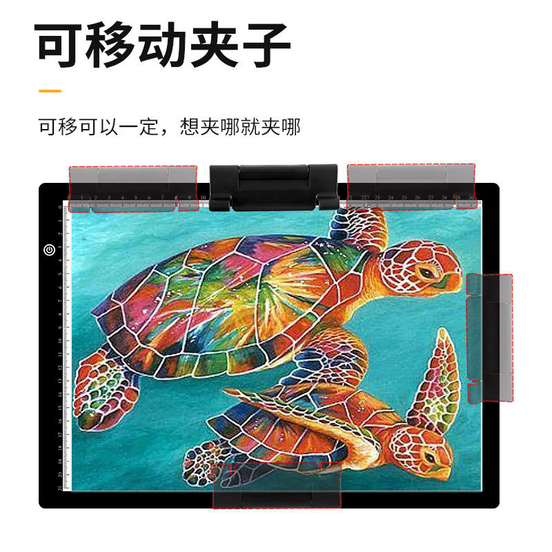 Lavagna Luminosa A4 Per Disegno, Ricamo E Trasferimento - Light Box Con 3 Livelli Di Luminosità - Foto 12