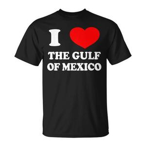 T-Shirt Promozionale 2025 Dank Meme Cringe 'I Love the Gulf of Mexico USA' - Product Image 1