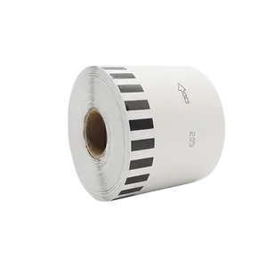 Toptan Brother QL yazıcı DK22205 nakliye etiketleri rolls 62mm * 30.48m siyah ve beyaz baskı etiket