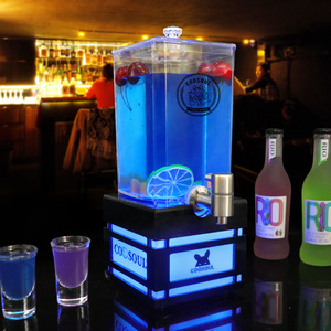 Wan Zhan <b>Beer</b> Server 3L Luminous Dispenser Rectangle Bar Use - Product Image 1