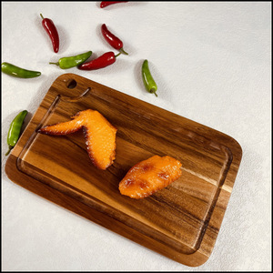 Acacia Thớt Gỗ Nhà Bếp pho mát charcuterie butcher khối cắt khay với nước trái cây rãnh - Product Image 3