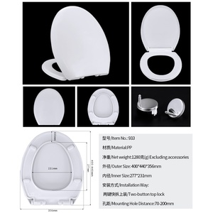 Produits standard européens, fabriqués en Chine avec une excellente qualité, pour réducteur de vitesse XJ-923PP, couvercle de siège de <span class=keywords><strong>toilette</strong></span>, salle de bain. - Product Image 5