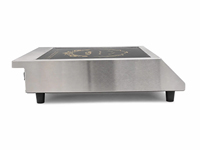 Cuisinière à induction portable à brûleur unique en acier inoxydable 3500W à chauffage rapide avec fonction Hotpot pour usage domestique, commercial et hôtelier