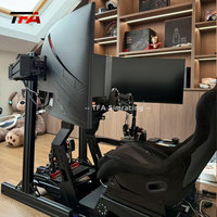 Simulateur profil aluminium volant personnalisé Cockpit simulateur de jeu de conduite superbe Cockpit avec vraie chaise course