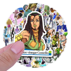 สติกเกอร์การ์ตูนอนิเมะใหม่ลายหินทะเลการผจญภัยที่แปลกประหลาดของ Jojo 50ชิ้น - Product Image 3