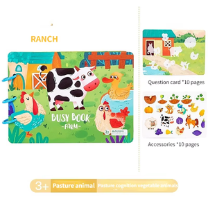 Productos de Tendencia Elarve 2024, Juguetes Educativos para el Aprendizaje Temprano, Libro de Actividades para Bebés, Granja Montessori, Libro de Actividades para Niños - Product Image 2