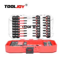 TOOLJOY Set obeng kotak bit dampak S2, set Obeng dampak