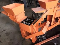 Machine à fabriquer des briques en argile artisanale QT2-40 avec moteur et extrudeuse à vide à engrenages, facile à utiliser pour les fermes et les restaurants