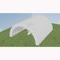 Tente gonflable portative de structure soutenue par air pour des hangars d'hélicoptère et des entrepôts pour construire des équipements mobiles