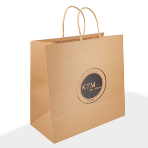 Fabrieksprijs <span class=keywords><strong>Kraft</strong></span> Papieren Zak Cadeau-Papieren Verpakkingstas Met Gedraaid Handvat Voor Zakelijke Boodschappentas - Product Image 2