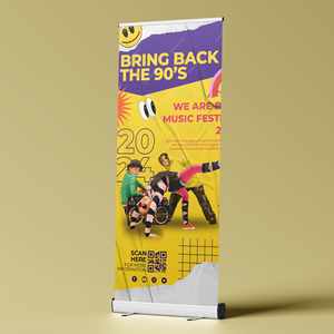 Support de bannière enroulable en aluminium léger et pliable - Présentoir publicitaire extérieur portable - Product Image 6