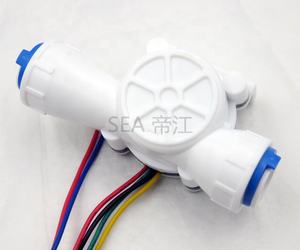 Оригинальный производитель OEM поддержка 3/8 PE быстрое подключение 0,3-10 л/мин Датчик потока воды в холле с датчиком температуры <span class=keywords><strong>TDS</strong></span> - Product Image 5