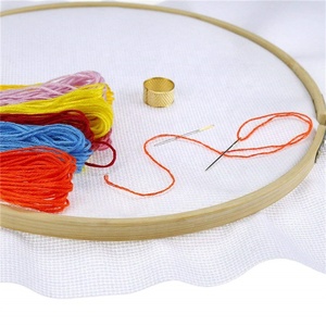 <span class=keywords><strong>Aida</strong></span> Tissu pour broderie au <span class=keywords><strong>point</strong></span> <span class=keywords><strong>de</strong></span> <span class=keywords><strong>croix</strong></span> 11CT/14CT 30x30cm/30x45cm Style simple Coton DIY Couture Artisanat Tissu <span class=keywords><strong>de</strong></span> forme carrée - Product Image 3