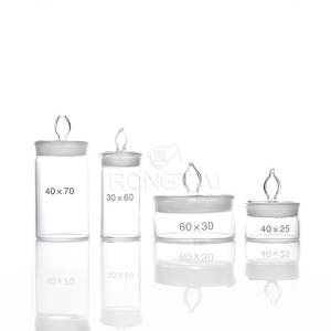 Cristalería <span class=keywords><strong>de</strong></span> cuarzo <span class=keywords><strong>de</strong></span> <span class=keywords><strong>laboratorio</strong></span> RONGTAI China 1302-1 50*30mm sellado <span class=keywords><strong>de</strong></span> vidrio vaso científico peso química botella <span class=keywords><strong>de</strong></span> pesaje - Product Image 4