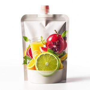 Pochettes souples personnalisées pour jus d'orange avec bec verseur, emballage stand-up pour usage alimentaire, prix usine pour jus et boissons gazeuses - Product Image 4