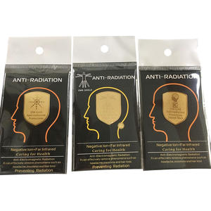 Autocollant anti-radiation EMR Blocker <span class=keywords><strong>EMF</strong></span> Protection 5G, bouclier quantique à ions négatifs pour téléphone, ions négatifs 24K doré - Product Image 3