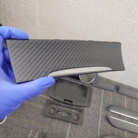 Película de envoltura de vinilo de fibra de carbono de aluminio metálico líquido TPU PPF de fibra de carbono para coche