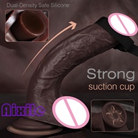 Dildo Anal Cokelat Besar Panjang Seperti Asli, Lembut Tebal Terasa Seperti Kulit, Dildo Besar Realistis, Butt Plug, Mainan Seks Dewasa untuk Pria Gay Wanita