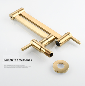 En gros Moderne En Laiton Double Poignée 360 Pivotant Robinet Mural Carré Tube Robinet pour Évier Pot D'eau De Remplissage Pot Extension Double - Product Image 6