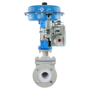 Válvula de Control Neumática de Tipo Integral, de Una Sola Vía, PN40, con Brida de Acero Fundido F46, Control 4-20mA - Product Image 3