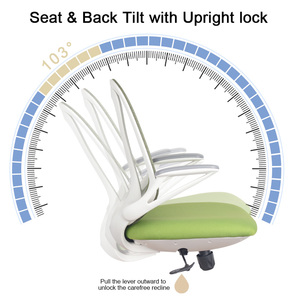 Foshan Home Furniture Adjustable Flip up Armrest Swivel Cheap Staff <strong>Green</strong> Mesh Fabric Computer Desk <strong>Office</strong> <strong>Chair</strong> for Studying - Product Image 2