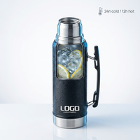 Thermos en acier inoxydable de qualité supérieure pour Yerba Maté 1300 ml – Gourde à Yerba Maté pour les aventures en plein air et une infusion fraîche