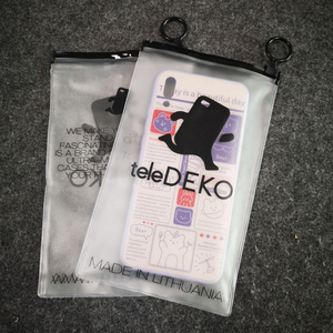 Bán buôn tùy chỉnh thương hiệu điện thoại trường hợp bao bì dây kéo túi nhựa cho trường hợp điện thoại nắp kéo Zip PVC khóa túi với logo - Product Image 1