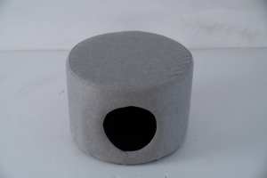 Nieuwe design stijl natuurlijke strooien nest geweven handgemaakt dierenhuis winter warm kattenbed krabplank creatieve kruk kattennest - Product Image 4