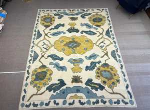 พรมนอกตุรกีทำด้วยมือแบบพรีเมี่ยมทันสมัยขนสัตว์100% มีลวดลายนามธรรมปรับแต่งได้ในราคาขายส่ง - Product Image 4