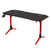 Aor Esports Fournisseur d'usine ODM OEM Vente en gros Ordinateur ergonomique Bureau de jeu personnalisé Surface métal bois Éclairage RVB extensible