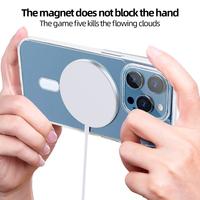 VIETAO Clair Transparent Magnétique Antichoc Mobile Phone Cases pour iPhone 15 14 13 12 Pro Max Ultra Plus Accessoires Accessoires"