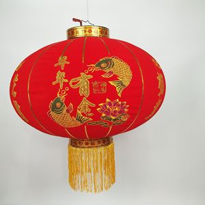 Linterna de Tela Roja Grande de Alta Calidad para el Festival de Primavera - Product Image 2