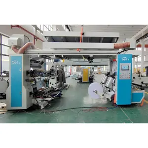 4 Colors /6 Colors 1000mm Improved Stack Flexographic Printing Machine Roll Paper Flexo Printing Machine For Paper Cup and Bag