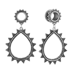 Evorte personalizzato rotondo ovale a goccia chirurgico Ear calibri tappi pesi tunnel Expander orecchio labbro naso pancia capezzolo Piercing <span class=keywords><strong>gioielli</strong></span> - Product Image 1