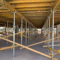 Étai en acier galvanisé, réglable, pour le soutien de dalle en construction, poteau de construction