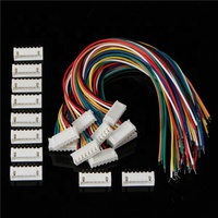 Kabel Kawat Harness JST XH 2.54Mm Pitch 2/3/4/5/6/7/8Pin Konektor Laki-laki Perempuan Kabel Pengisi Daya Keseimbangan