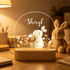 Custom Wholesale Romantic Bear 3D Acrylic Led Lamp for Home Kid's Night Light Table Lamp Birthday Party Christmas Gift Lamp - Product Image 5