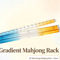 En stock : Règle de Mahjong en acrylique dégradé, support magnétique ondulé pour Mahjong, deux couleurs au choix, pour les soirées de Mahjong et les loisirs à domicile