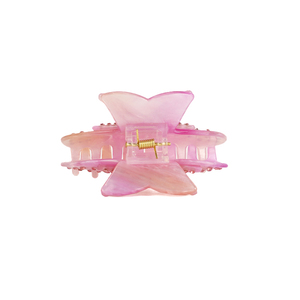 CANYUAN personalizado 8,5 cm pinzas para el cabello rosa azul media luna garra acrílico pinzas para el cabello brillantes diamantes de imitación lindo acetato accesorios para el cabello - Product Image 3