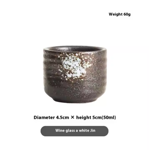 Tasse à saké en céramique de style japonais de 50ml tasse à thé Kungfu peinte à la main vintage sans poignée verres pour la <span class=keywords><strong>cuisine</strong></span> - Product Image 2
