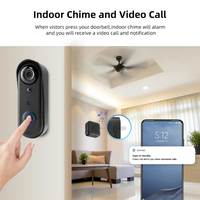Icam 5000mAh 1080P Hd vidéo sonnette caméra de sécurité pour la maison bidirectionnelle Audio détection de mouvement Oem personnaliser Logo paquet manuel