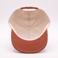 Casquette de baseball personnalisée de haute qualité, couleur crème terre cuite, visière incurvée avec broderie 3D TR, vente en gros OEM ODM